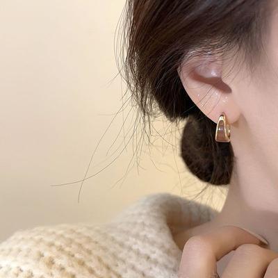 Simple Earrings For Women All Match Minority Earrings Multi-Colored Earrings Can Be Selected