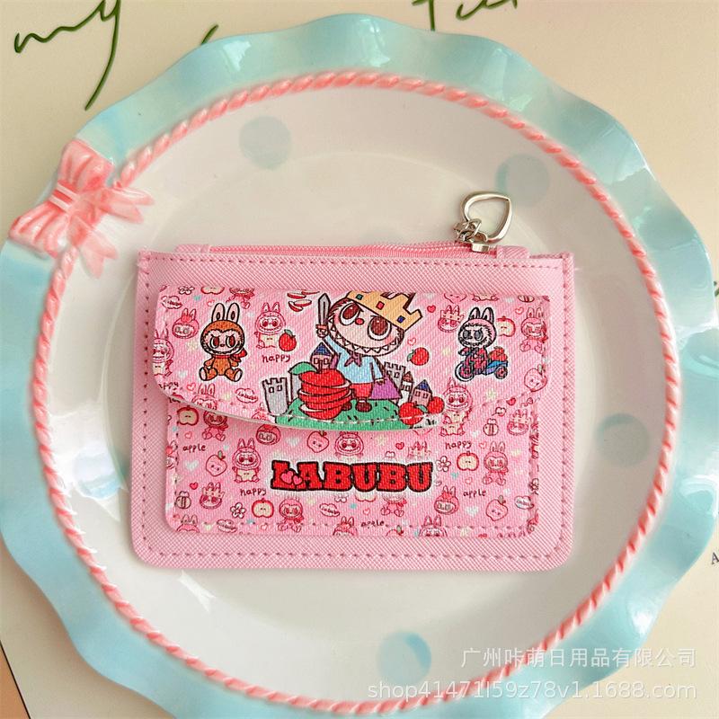 Coin Purse Labubu Card Holder Card Holder Student Campus Card Access Card Bus Card Zipper Storage Bag