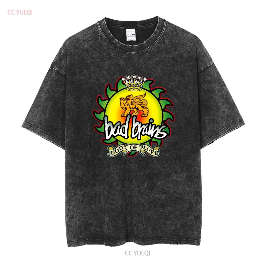 NEW Bad Brains God Of Love Black All Size T Shirt HE04 vintage Washed Unisex Slightly homme graphic streetwear Comfortable