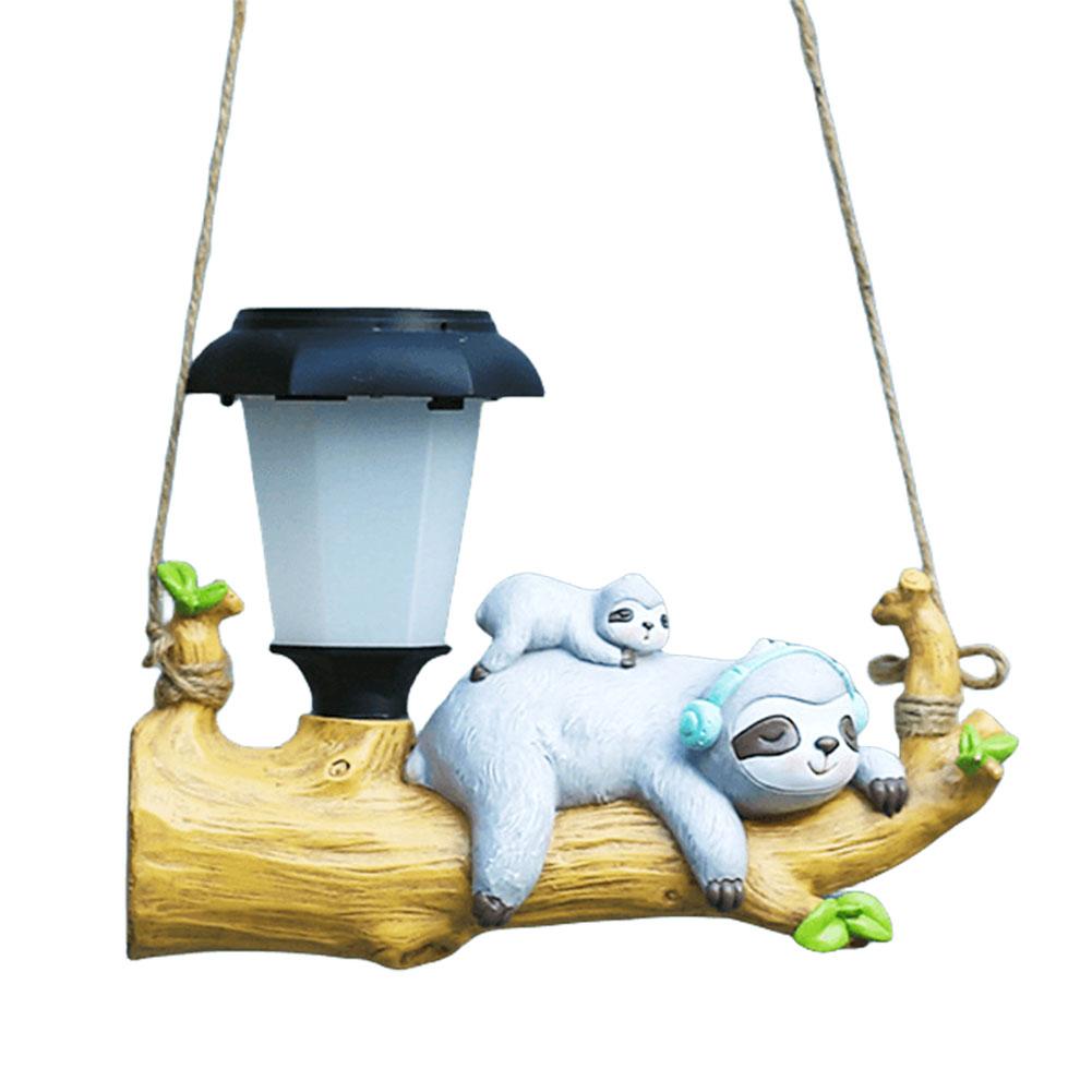 

Resin Animal Garden Lights Solar Lights Cute Garden Hanging Lights Gifts for Mom Outdoor Lights for Patio Balcony Yard