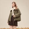 BETU Women's Faux Fur Collar Padded Winter Jacket