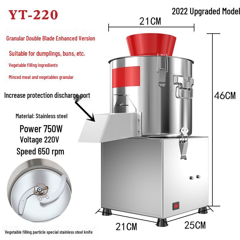 Commercial Electric Vegetable Chopper & Mincer for Chicken Feed and Granular Filling