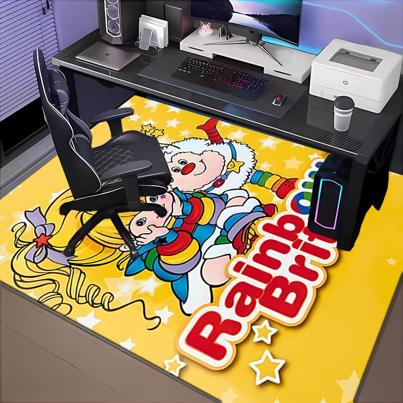 Rainbow Adventure Rug Office Carpet Non-Slip Mat, Chair Rug Floor Covering for Gaming, Bedroom, Living Room , Home Decor Christmas Gift
