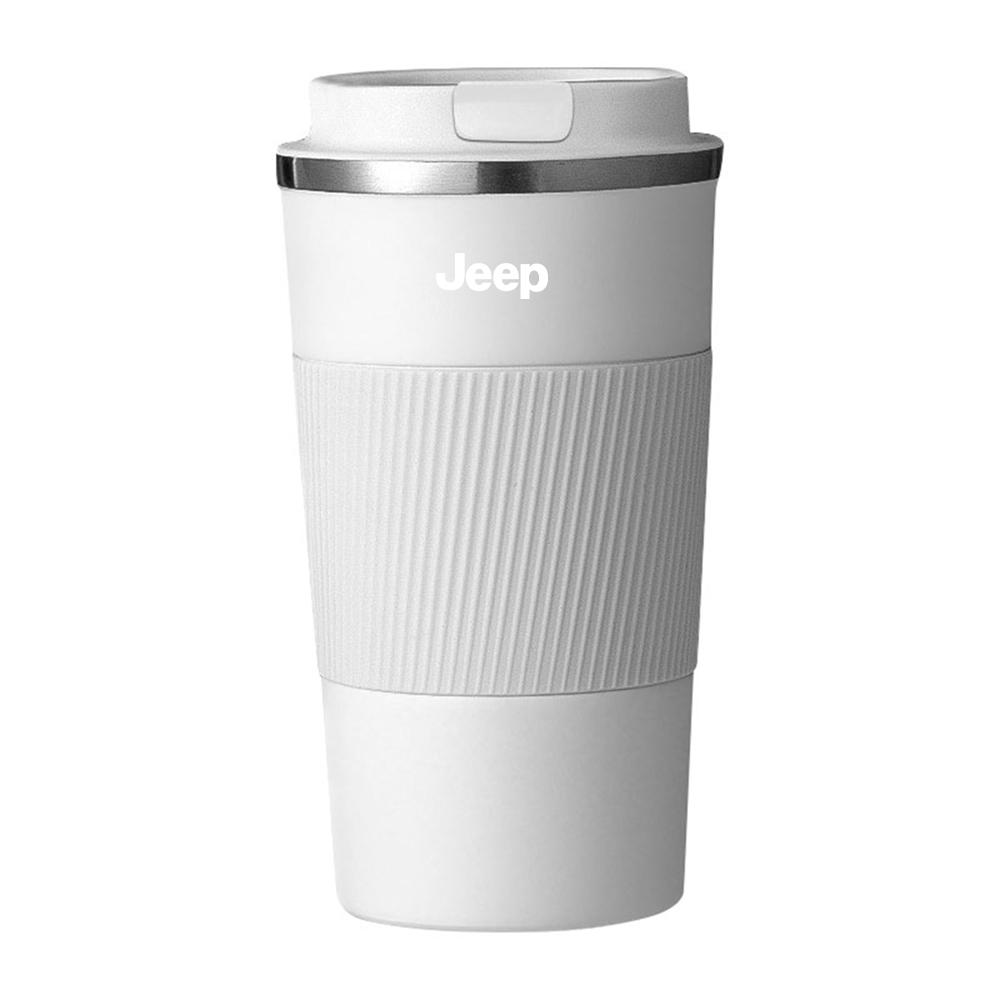 Vacuum Flask Travel Thermal Cup Stainless Steel Coffee Thermos Mug Bottle For JEEP Grand Cherokee Wrangler JK Renegade Valve Cap KUBEL1