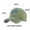 Unisex Baseball Cap Washed Retro Cloth Patched Design Fashion Casquette Letter Embroidery Hat