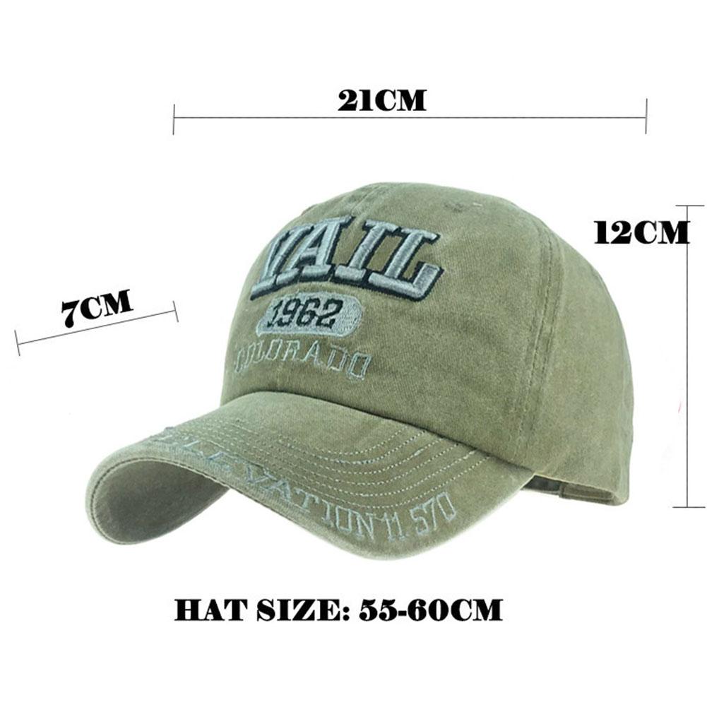 Unisex Baseball Cap Washed Retro Cloth Patched Design Fashion Casquette Letter Embroidery Hat