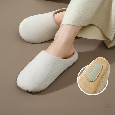 Japanischer Stil Home Silent Soft-Sole Hausschuhe Paar Home Office Rutschfeste Hausschuhe Damen Vier-Jahreszeiten-Holzboden Herren