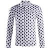 Pánská košile s dlouhým rukávem s 3D potiskem puntíků Wish2024 - Evropský a americký styl