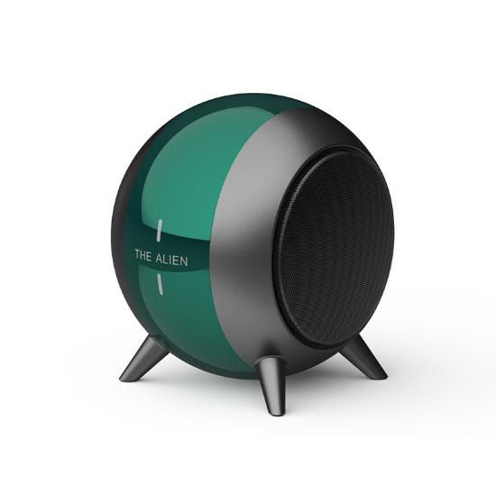 

Беспроводной динамик Alien Metal Bluetooth, TWS сабвуфер, стереозвук, обновленная TF-карта, мини-портативный громкоговоритель, подарок зелёный