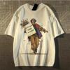 Printed Short,sleeved T,shirt For Men, Trendy , European And American Hip,hop , Loose Round Neck Base Layer Top