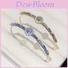 Zircon Crystal Bracelet With Gold Or Silver Finish For Fashion Women