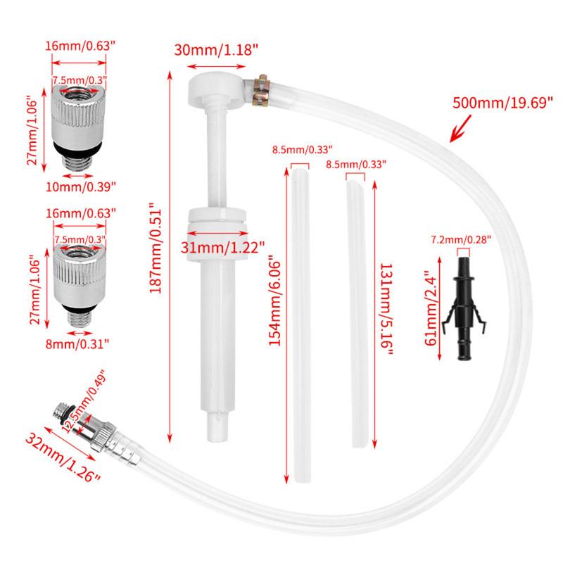8CC Gear Oil Pump Featuring 38 Inch Hose and 8 Mm 10 Mm Adapters for Motor Cleaning and Oil Extraction On For Ships and Vehicles