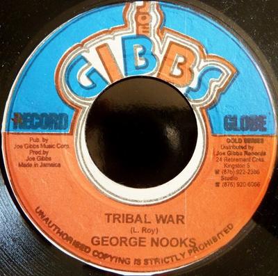 7-Zoll-Schallplatte GEORGE NOOKS / THE PROFESSIONALS - Tribal War / No More War NONE Joe Gibbs Recor Jamaica Reggae, Ska & Dub Used