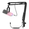FIFINE Gaming Microphone Set for Streaming and Dynamic PC Microphone with Boom Arm RGB Mute Headphone Voice and AmpliGame AM8TP XLR/USB Podcasting,