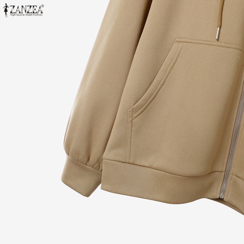 ZANZEA Women Hoodies Sweatshirt and Pants Casual Two Piece Suit Sets