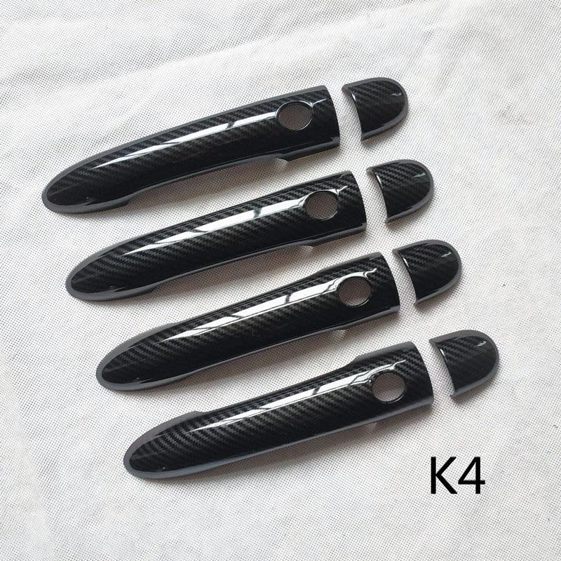 Door Handle Cover Trim for Renault Espace 4 IV MK4 Accessories Plastic Imitation Carbon Fiber