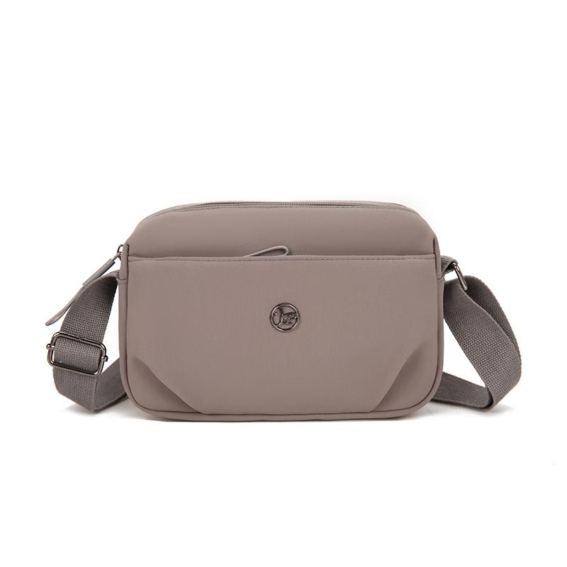 Large Capacity Nylon Messenger Bag – Waterproof Square Crossbody with Multi-Layers for Street Style & Travel