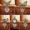 Yousheng Metal Distressed Angel Decoration Handmade Silver Butterfly Charm Christmas Tree Hanging Ornament Keepsake Gifts for Women Her