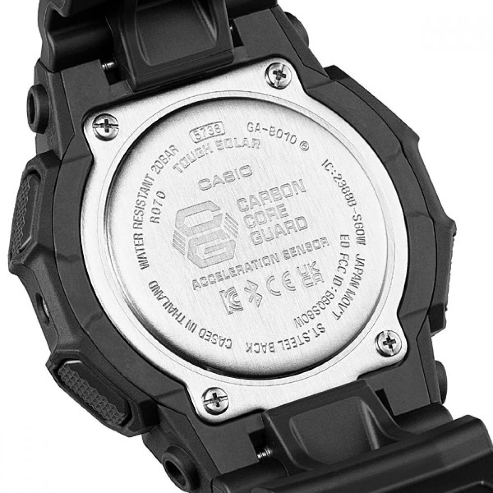 Casio G Shock G Shock Black And Electro Green Ga b010beG 1ajf