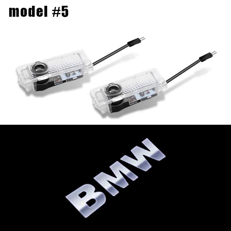 BBJK3 2Pcs LED Car Interior Decoration Lamp Door Light Bulb For BMW X4 X1 X3 X5 E46 M1 E90 M2 M5 M3 M6 E87 M Power F20 E60 Car Sticker