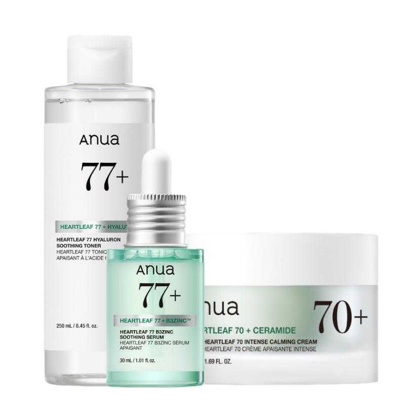 ANUA Heartleaf B3 Zinc Calming Skincare Set (Toner 250ml + B3 Zinc Serum 30ml + B3 Zinc Soothing Cream 50ml)