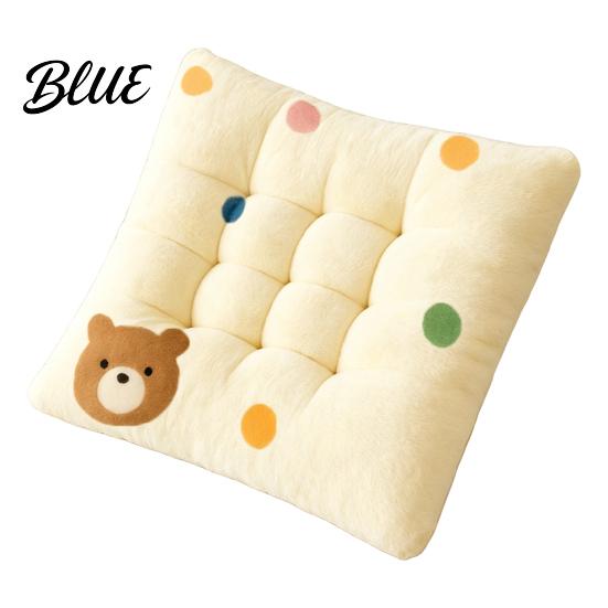 Winter Warm Seat Protector Plush Chair Cushion Cute Cartoon Bear Floor 18" x Thickened Pad Non-slip Cozy Cushion for Office Dining Soft Cloud Feel