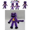 Smiling Critters Terrifying Purple Cat Monster Plush Toy Animal With Big Mouth Customizable Cartoon Style
