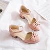 Spring and Autumn Summer Girls Sandals Children Princess High Heel Shoes With Bows For Kid Sandals High-heeled Shoes