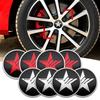 For A34PCS 56MM Cool SPEED Five-pointed Star Emblem Car Wheel Center Hub Cap Stickers Badge For Audi Ford BMW Mercedes Benz Subaru KIA