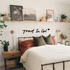 4pcs 2D Flat Unique Decorations-'rust In God' Home Wall Art,Christian Faith  Art,Religious Gift,Elegant Minimalist Design