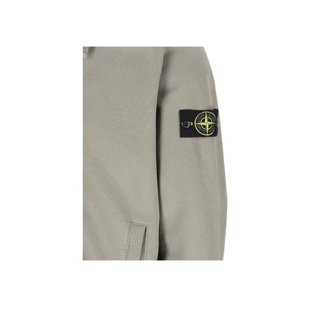 STONE ISLAND Logo Zip Long Sleeve Hooded Jacket Men Jackets K2S156100067S0A20-V006B
