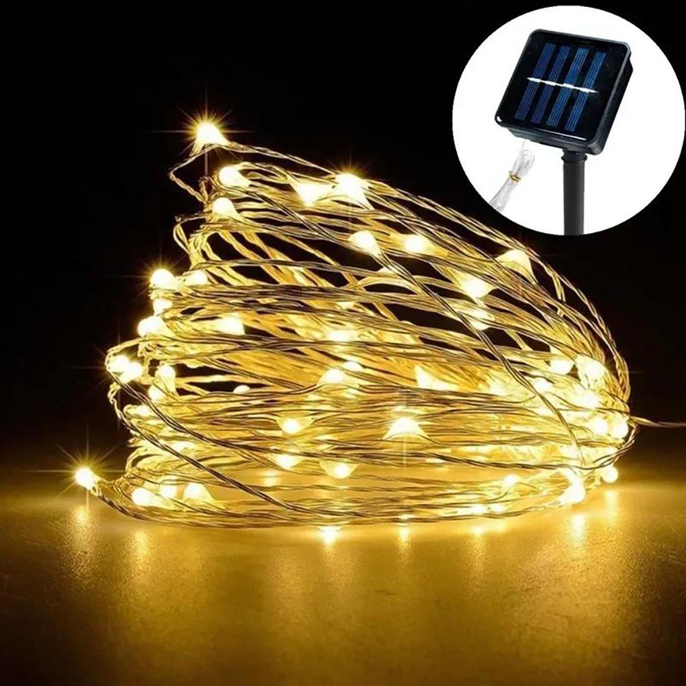 Runtowo LED Fairy String Lights, 8 Functions Outdoor Solar Power Light Garland ,Wedding Party Christmas Lamp For Tree Decor
