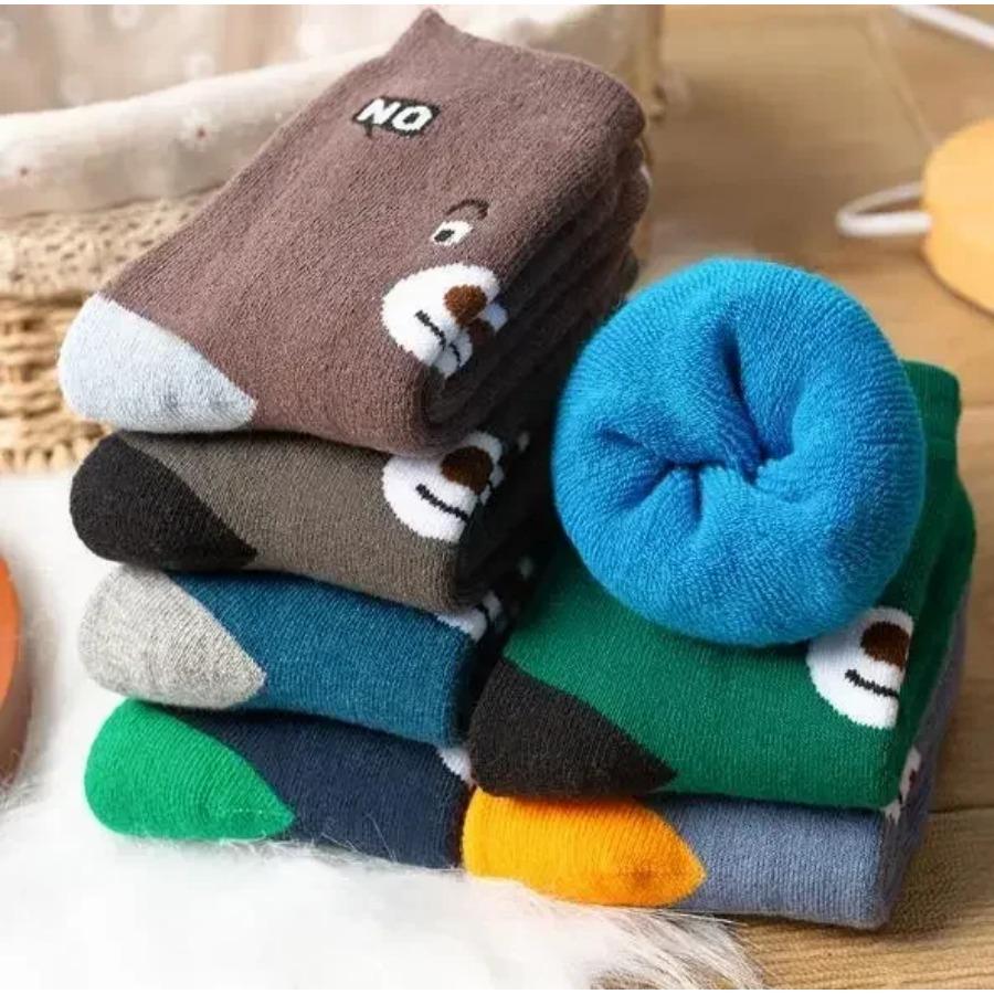 

5 пар Осенне-зимние Новые Стильные Детские Носки Средней Высоты Длинные Мультяшный Дизайн Мальчики Девочки Детские Мультяшные Носки Оптом L(8-12 Years)