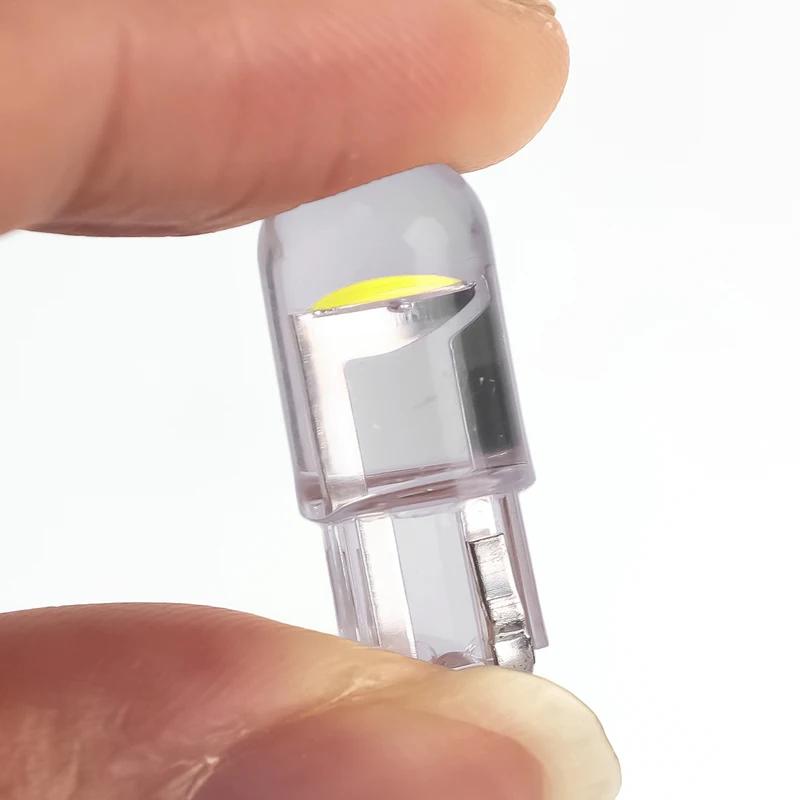 20X New LED Canbus T10 Car Lights COB Glass Interior Parts Bulbs 6000K White Auto License Plate Lamp Dome Read Light 12V