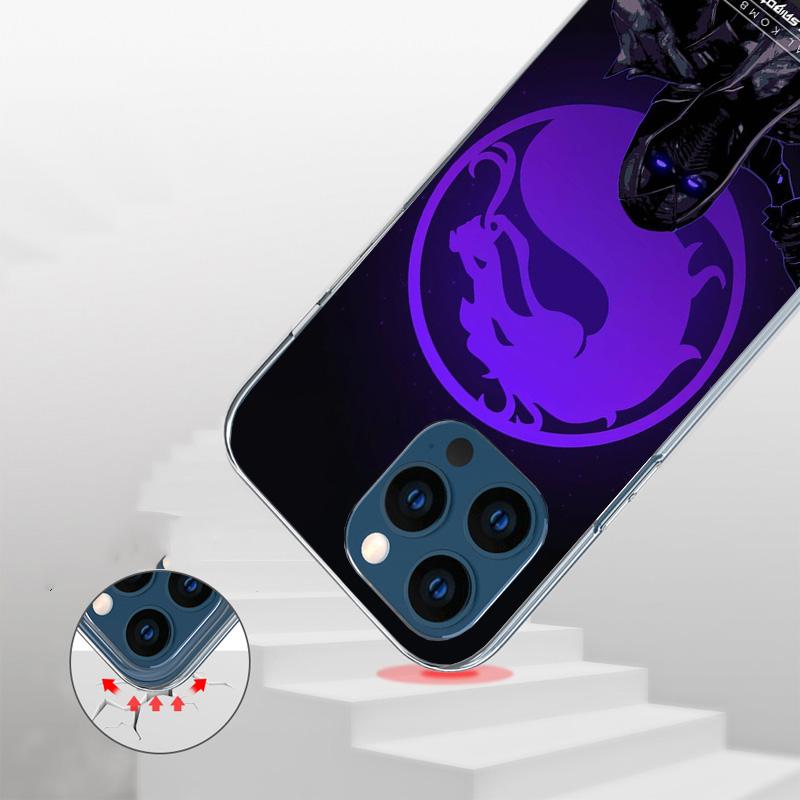Scorpion Zero Sub Mortal Kombat Cover Phone Case For iPhone 16 17 Air 15 14 Pro Max 16E Phone Case 13 Mini 12 11 7 SE 8 Print Pa