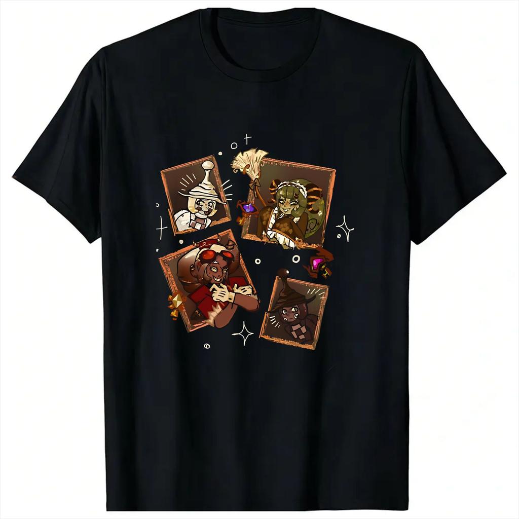 cookie run characters T Shirts Unisexs Cotton Fun TShirt O Neck Tees Short Sleeve Tops Graphic Printed