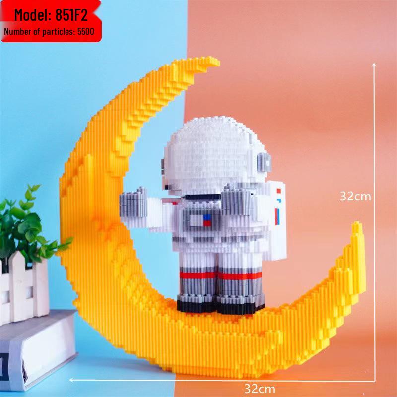 Girls' Compatible Lego: Violent Bear Building Block Series - Educational Micro-Block Interlocking Toys & Gifts
