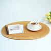 Handwoven Rattan Coaster Set Heat-Resistant Placemats for Cups Teapots Casserole Natural Eco-Friendly Rustic Table Protector for Home