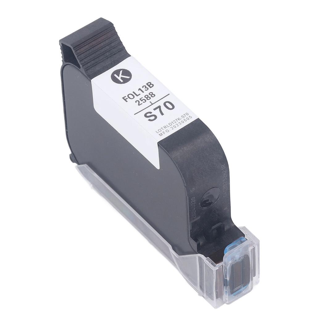 42ml 12.7mm Ink Cartridge Replacement High Adhesion Quick Dry Printing Cartridge for Inkjet Printer Black