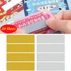 20 Blätter Rechteckig Gold/Silber Rubbelaufkleber Etiketten DIY Handgemacht Für Spiel Rubbelaufkleber Geheimer Code Abdeckaufkleber