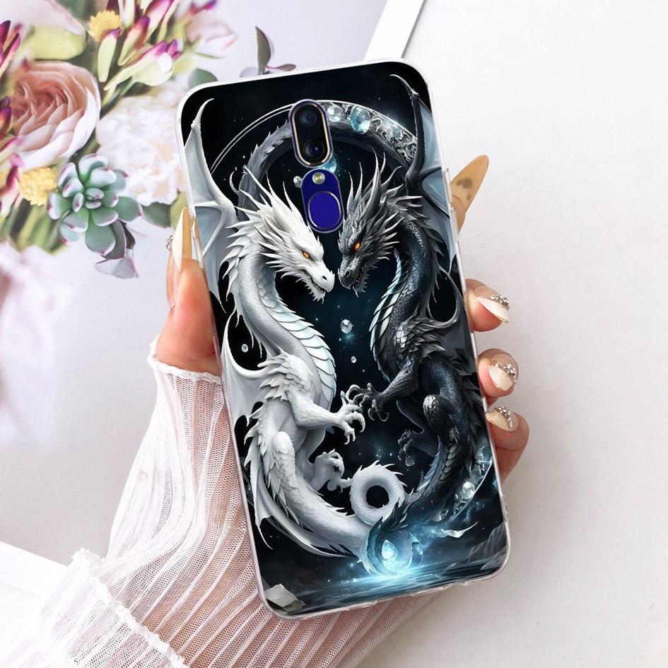 For OPPO F11 Pro Case F 11 F11Pro Cover Cool Dragon Cartoon Pattern Soft Silicone Pattern Phone Shell For OPPOF11  A9x TPU Shell