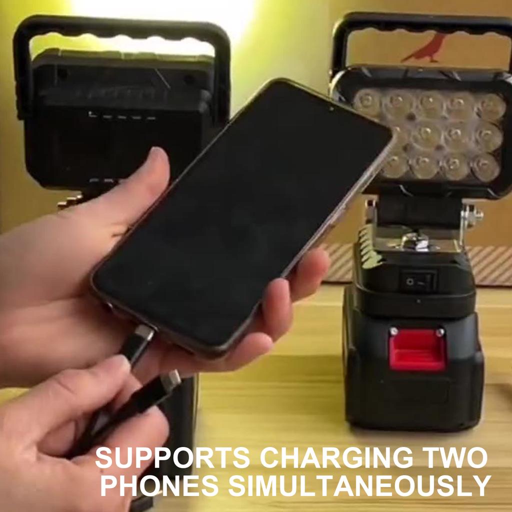 Power Tool Parts for Makita Lithium Battery 15 LED Work Lights Lamp Hand Lantern Spotlight USB Charger Battery NOT Included