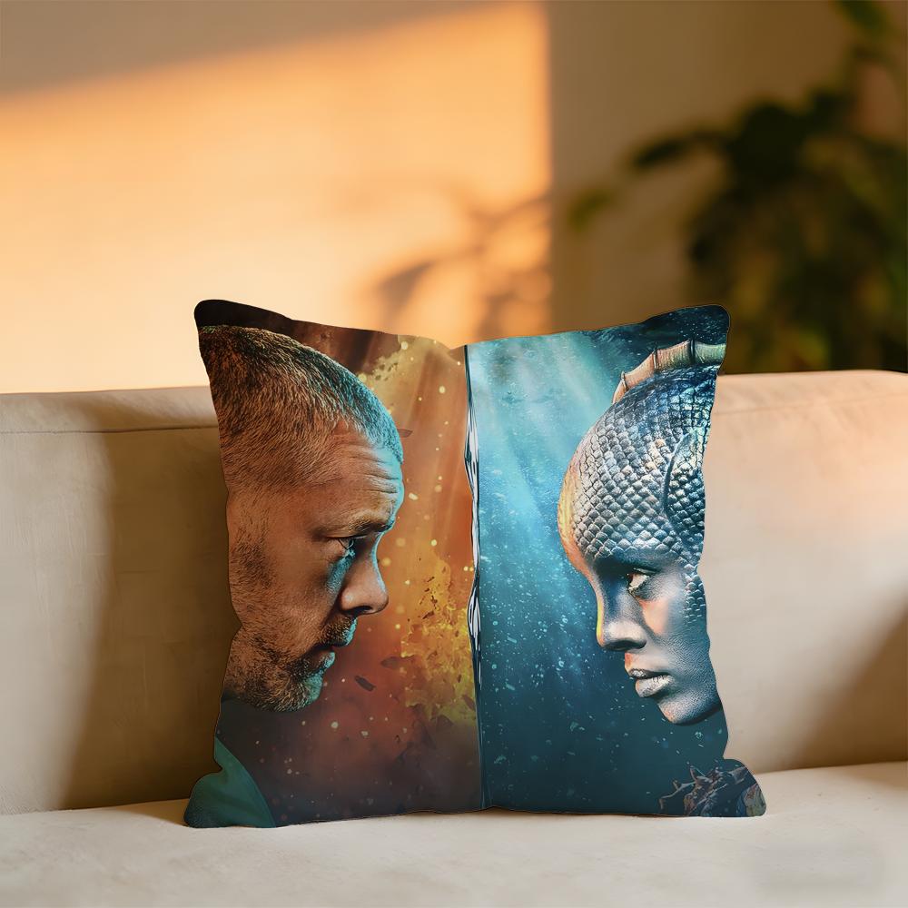 

The War Between The Land And The Sea Cushion Cover Cozy Velvet Throw PillowSoft Warm Cushion For Sofa Bed 30x30 cm