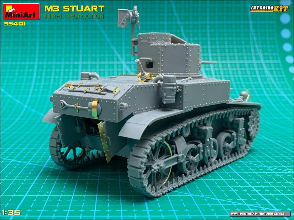Miniart American M3 Stuart Initial Production Interior Kit Plastic Model Assembly Kit MA35401 1/35
