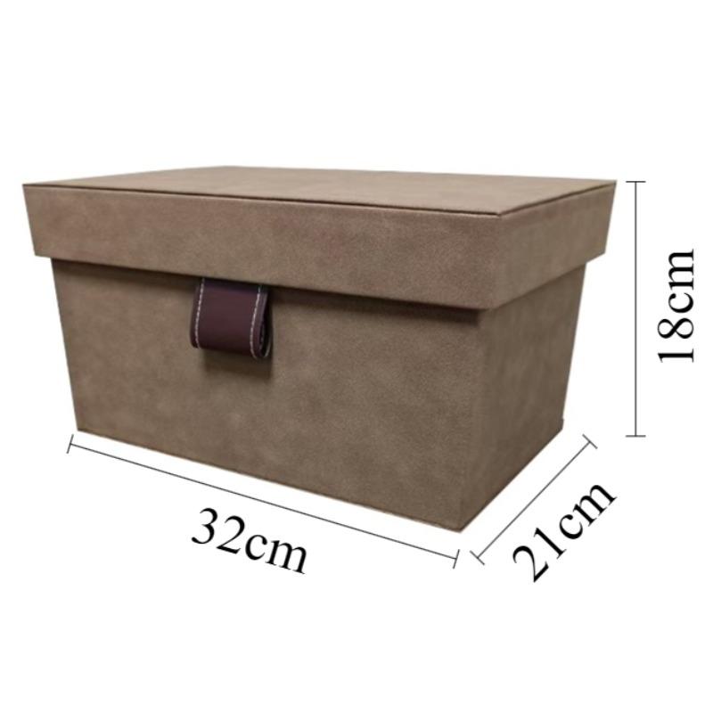 

Leather Storage Box Clothes Organizer Boxes Large Accessory Organization Case Luxury Bedroom Closet Organizing Cases Furniture
