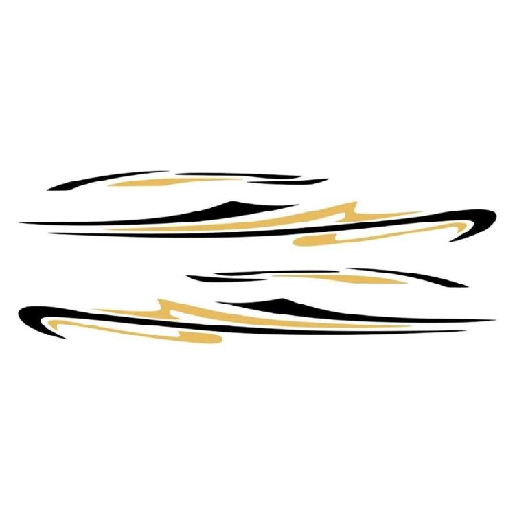 Versatile Car Side Stripes Sticker Scratch Resistant Eye Catching Campers  Side Stripes Sticker Set for Motorhome