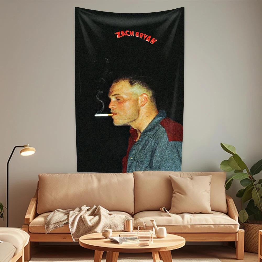 

Zach American Singer Tapestry Bryan Wall Hanging Indoor Home Decor Bedroom Dormitory Background Cloth Sofa Blanket Birthday Gift 74x94cm(29x37in)