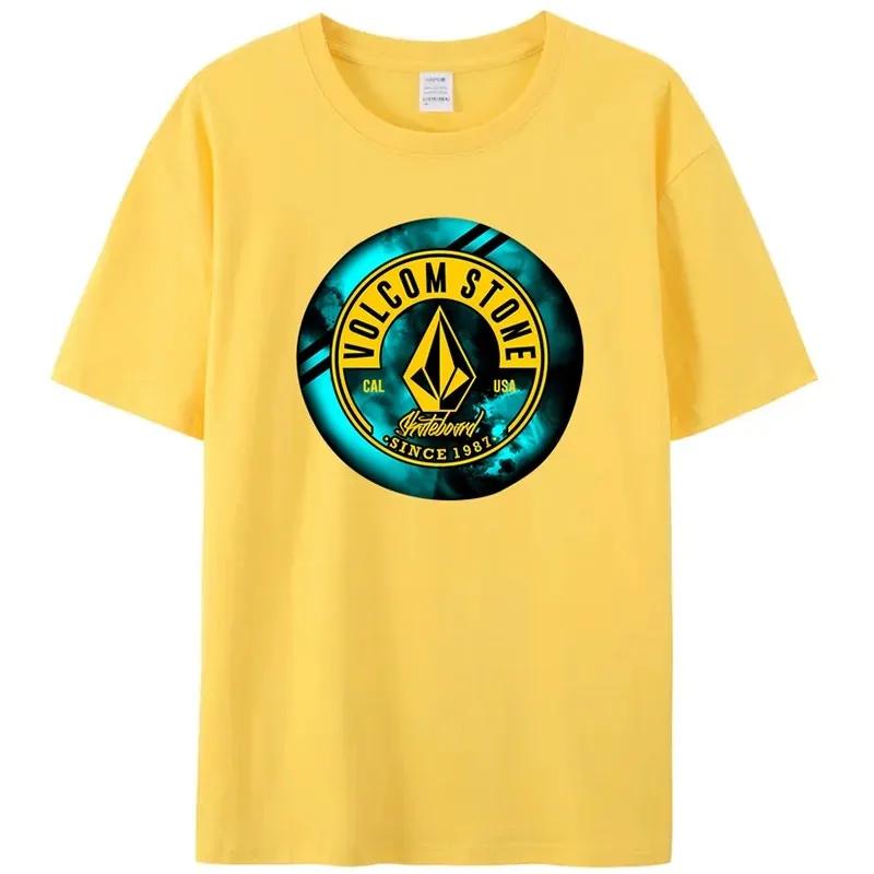 High Quality Custom TShirt Summer T-Shirt Volcom stone100% Cotton Amazing Comfortable Top Black Casual Tops Clothing