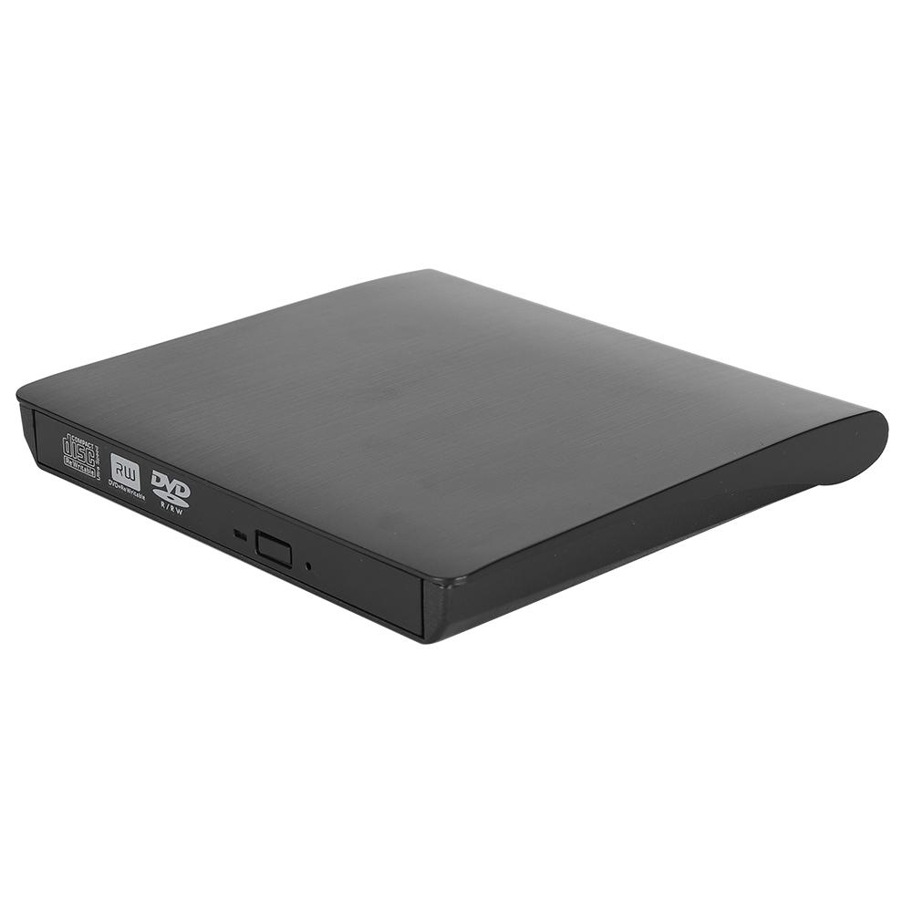 

Портативный оптический привод USB3.0 DVD CD Writer с нескользящим ковриком для ноутбука и рабочего стола(черный ) чёрный
