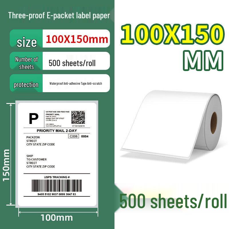 Waterproof Thermal Label Paper for Logistics, Retail, and Hospital Barcode Printing